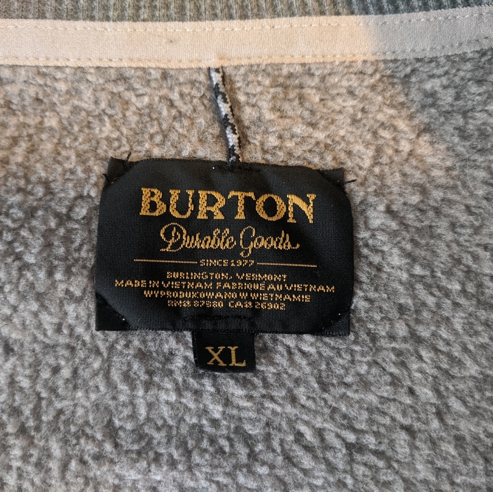 Burton long, thermal insulated hooded sweat shirt